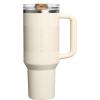imageSTANLEY Quencher ProTour Flip Straw Tumbler with Leakproof Lid  BuiltIn Straw ampamp Handle  Cupholder Compatible for Travel  Insulated Stainless Steel Cup  BPAFreeCream Fade