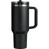 imageSTANLEY Quencher ProTour Flip Straw Tumbler with Leakproof Lid  BuiltIn Straw ampamp Handle  Cupholder Compatible for Travel  Insulated Stainless Steel Cup  BPAFreeBlack
