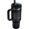 imageSTANLEY Quencher ProTour Flip Straw Tumbler with Leakproof Lid  BuiltIn Straw ampamp Handle  Cupholder Compatible for Travel  Insulated Stainless Steel Cup  BPAFreeBlack Fade