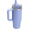 imageSTANLEY Quencher ProTour Flip Straw Tumbler with Leakproof Lid  BuiltIn Straw ampamp Handle  Cupholder Compatible for Travel  Insulated Stainless Steel Cup  BPAFreeHydrangea