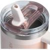 imageSTANLEY Quencher ProTour Flip Straw Tumbler with Leakproof Lid  BuiltIn Straw ampamp Handle  Cupholder Compatible for Travel  Insulated Stainless Steel Cup  BPAFreeRose Quartz Fade