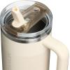 imageSTANLEY Quencher ProTour Flip Straw Tumbler with Leakproof Lid  BuiltIn Straw ampamp Handle  Cupholder Compatible for Travel  Insulated Stainless Steel Cup  BPAFreeCream Fade