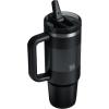 imageSTANLEY Quencher ProTour Flip Straw Tumbler with Leakproof Lid  BuiltIn Straw ampamp Handle  Cupholder Compatible for Travel  Insulated Stainless Steel Cup  BPAFreeBlack Fade