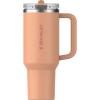 imageSTANLEY Quencher ProTour Flip Straw Tumbler with Leakproof Lid  BuiltIn Straw ampamp Handle  Cupholder Compatible for Travel  Insulated Stainless Steel Cup  BPAFreeOasis Apricot