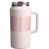 imageSTANLEY Quencher ProTour Flip Straw Tumbler with Leakproof Lid  BuiltIn Straw ampamp Handle  Cupholder Compatible for Travel  Insulated Stainless Steel Cup  BPAFreeRose Quartz Fade