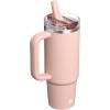 imageSTANLEY Quencher ProTour Flip Straw Tumbler with Leakproof Lid  BuiltIn Straw ampamp Handle  Cupholder Compatible for Travel  Insulated Stainless Steel Cup  BPAFreeOasis Peach Whip Gloss
