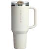 imageSTANLEY Quencher ProTour Flip Straw Tumbler with Leakproof Lid  BuiltIn Straw ampamp Handle  Cupholder Compatible for Travel  Insulated Stainless Steel Cup  BPAFreeCream