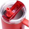 imageSTANLEY Quencher ProTour Flip Straw Tumbler with Leakproof Lid  BuiltIn Straw ampamp Handle  Cupholder Compatible for Travel  Insulated Stainless Steel Cup  BPAFreeHot Coral Fade