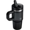 imageSTANLEY Quencher ProTour Flip Straw Tumbler with Leakproof Lid  BuiltIn Straw ampamp Handle  Cupholder Compatible for Travel  Insulated Stainless Steel Cup  BPAFreeBlack Fade