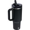 imageSTANLEY Quencher ProTour Flip Straw Tumbler with Leakproof Lid  BuiltIn Straw ampamp Handle  Cupholder Compatible for Travel  Insulated Stainless Steel Cup  BPAFreeBlack