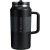 imageSTANLEY Quencher ProTour Flip Straw Tumbler with Leakproof Lid  BuiltIn Straw ampamp Handle  Cupholder Compatible for Travel  Insulated Stainless Steel Cup  BPAFreeBlack Fade