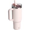 imageSTANLEY Quencher ProTour Flip Straw Tumbler with Leakproof Lid  BuiltIn Straw ampamp Handle  Cupholder Compatible for Travel  Insulated Stainless Steel Cup  BPAFreeRose Quartz