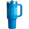 imageSTANLEY Quencher ProTour Flip Straw Tumbler with Leakproof Lid  BuiltIn Straw ampamp Handle  Cupholder Compatible for Travel  Insulated Stainless Steel Cup  BPAFreeAzure Fade