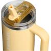 imageSTANLEY Quencher ProTour Flip Straw Tumbler with Leakproof Lid  BuiltIn Straw ampamp Handle  Cupholder Compatible for Travel  Insulated Stainless Steel Cup  BPAFreeOasis Butter Gloss