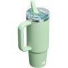 imageSTANLEY Quencher ProTour Flip Straw Tumbler with Leakproof Lid  BuiltIn Straw ampamp Handle  Cupholder Compatible for Travel  Insulated Stainless Steel Cup  BPAFreePistachio