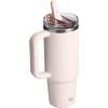 imageSTANLEY Quencher ProTour Flip Straw Tumbler with Leakproof Lid  BuiltIn Straw ampamp Handle  Cupholder Compatible for Travel  Insulated Stainless Steel Cup  BPAFreeRose Quartz