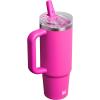 imageSTANLEY Quencher ProTour Flip Straw Tumbler with Leakproof Lid  BuiltIn Straw ampamp Handle  Cupholder Compatible for Travel  Insulated Stainless Steel Cup  BPAFreeViolet Blossom
