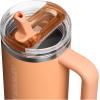 imageSTANLEY Quencher ProTour Flip Straw Tumbler with Leakproof Lid  BuiltIn Straw ampamp Handle  Cupholder Compatible for Travel  Insulated Stainless Steel Cup  BPAFreeOasis Apricot