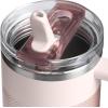 imageSTANLEY Quencher ProTour Flip Straw Tumbler with Leakproof Lid  BuiltIn Straw ampamp Handle  Cupholder Compatible for Travel  Insulated Stainless Steel Cup  BPAFreeRose Quartz Fade