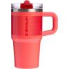 imageSTANLEY Quencher ProTour Flip Straw Tumbler with Leakproof Lid  BuiltIn Straw ampamp Handle  Cupholder Compatible for Travel  Insulated Stainless Steel Cup  BPAFreeHot Coral Fade