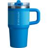 imageSTANLEY Quencher ProTour Flip Straw Tumbler with Leakproof Lid  BuiltIn Straw ampamp Handle  Cupholder Compatible for Travel  Insulated Stainless Steel Cup  BPAFreeAzure Fade
