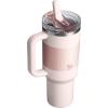 imageSTANLEY Quencher ProTour Flip Straw Tumbler with Leakproof Lid  BuiltIn Straw ampamp Handle  Cupholder Compatible for Travel  Insulated Stainless Steel Cup  BPAFreeRose Quartz Fade