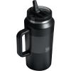 imageSTANLEY Quencher ProTour Flip Straw Tumbler with Leakproof Lid  BuiltIn Straw ampamp Handle  Cupholder Compatible for Travel  Insulated Stainless Steel Cup  BPAFreeBlack Fade