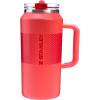 imageSTANLEY Quencher ProTour Flip Straw Tumbler with Leakproof Lid  BuiltIn Straw ampamp Handle  Cupholder Compatible for Travel  Insulated Stainless Steel Cup  BPAFreeHot Coral Fade