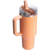 imageSTANLEY Quencher ProTour Flip Straw Tumbler with Leakproof Lid  BuiltIn Straw ampamp Handle  Cupholder Compatible for Travel  Insulated Stainless Steel Cup  BPAFreeOasis Apricot