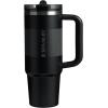 imageSTANLEY Quencher ProTour Flip Straw Tumbler with Leakproof Lid  BuiltIn Straw ampamp Handle  Cupholder Compatible for Travel  Insulated Stainless Steel Cup  BPAFreeBlack Fade