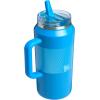 imageSTANLEY Quencher ProTour Flip Straw Tumbler with Leakproof Lid  BuiltIn Straw ampamp Handle  Cupholder Compatible for Travel  Insulated Stainless Steel Cup  BPAFreeAzure Fade