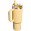 imageSTANLEY Quencher ProTour Flip Straw Tumbler with Leakproof Lid  BuiltIn Straw ampamp Handle  Cupholder Compatible for Travel  Insulated Stainless Steel Cup  BPAFreeOasis Butter Gloss