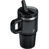 imageSTANLEY Quencher ProTour Flip Straw Tumbler with Leakproof Lid  BuiltIn Straw ampamp Handle  Cupholder Compatible for Travel  Insulated Stainless Steel Cup  BPAFreeBlack Fade
