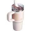 imageSTANLEY Quencher ProTour Flip Straw Tumbler with Leakproof Lid  BuiltIn Straw ampamp Handle  Cupholder Compatible for Travel  Insulated Stainless Steel Cup  BPAFreeRose Quartz Fade