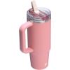 imageSTANLEY Quencher ProTour Flip Straw Tumbler with Leakproof Lid  BuiltIn Straw ampamp Handle  Cupholder Compatible for Travel  Insulated Stainless Steel Cup  BPAFreeSummer Pink Mesa
