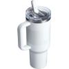 imageSTANLEY Quencher ProTour Flip Straw Tumbler with Leakproof Lid  BuiltIn Straw ampamp Handle  Cupholder Compatible for Travel  Insulated Stainless Steel Cup  BPAFreeFrost Fade