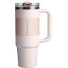 imageSTANLEY Quencher ProTour Flip Straw Tumbler with Leakproof Lid  BuiltIn Straw ampamp Handle  Cupholder Compatible for Travel  Insulated Stainless Steel Cup  BPAFreeRose Quartz Fade