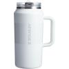imageSTANLEY Quencher ProTour Flip Straw Tumbler with Leakproof Lid  BuiltIn Straw ampamp Handle  Cupholder Compatible for Travel  Insulated Stainless Steel Cup  BPAFreeFrost Fade