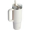 imageSTANLEY Quencher ProTour Flip Straw Tumbler with Leakproof Lid  BuiltIn Straw ampamp Handle  Cupholder Compatible for Travel  Insulated Stainless Steel Cup  BPAFreeCream
