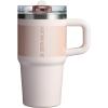 imageSTANLEY Quencher ProTour Flip Straw Tumbler with Leakproof Lid  BuiltIn Straw ampamp Handle  Cupholder Compatible for Travel  Insulated Stainless Steel Cup  BPAFreeRose Quartz Fade
