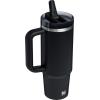 imageSTANLEY Quencher ProTour Flip Straw Tumbler with Leakproof Lid  BuiltIn Straw ampamp Handle  Cupholder Compatible for Travel  Insulated Stainless Steel Cup  BPAFreeBlack