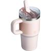 imageSTANLEY Quencher ProTour Flip Straw Tumbler with Leakproof Lid  BuiltIn Straw ampamp Handle  Cupholder Compatible for Travel  Insulated Stainless Steel Cup  BPAFreeRose Quartz Fade