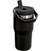 imageStanley IceFlow 20 Flip Straw Tumbler with Handle 30 oz  Twist On Lid and Flip Up Straw  Leak Resistant Water Bottle  Insulated Stainless Steel  BPAFree  ToastBlack 20