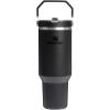 imageStanley IceFlow 20 Flip Straw Tumbler with Handle 30 oz  Twist On Lid and Flip Up Straw  Leak Resistant Water Bottle  Insulated Stainless Steel  BPAFree  ToastBlack 20