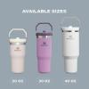 imageStanley IceFlow 20 Flip Straw Tumbler with Handle 30 oz  Twist On Lid and Flip Up Straw  Leak Resistant Water Bottle  Insulated Stainless Steel  BPAFree  ToastCream