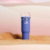imageStanley IceFlow 20 Flip Straw Tumbler with Handle 30 oz  Twist On Lid and Flip Up Straw  Leak Resistant Water Bottle  Insulated Stainless Steel  BPAFree  ToastExclusive Lupine