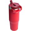 imageStanley IceFlow 20 Flip Straw Tumbler with Handle 30 oz  Twist On Lid and Flip Up Straw  Leak Resistant Water Bottle  Insulated Stainless Steel  BPAFree  ToastChili Red