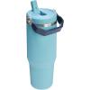 imageStanley IceFlow 20 Flip Straw Tumbler with Handle 30 oz  Twist On Lid and Flip Up Straw  Leak Resistant Water Bottle  Insulated Stainless Steel  BPAFree  ToastSummer Agave