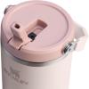 imageStanley IceFlow 20 Flip Straw Tumbler with Handle 30 oz  Twist On Lid and Flip Up Straw  Leak Resistant Water Bottle  Insulated Stainless Steel  BPAFree  ToastRose Quartz