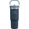 imageStanley IceFlow 20 Flip Straw Tumbler with Handle 30 oz  Twist On Lid and Flip Up Straw  Leak Resistant Water Bottle  Insulated Stainless Steel  BPAFree  ToastNavy